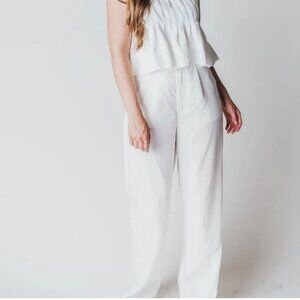 NWT Emory Park- White Trouser Pant- L